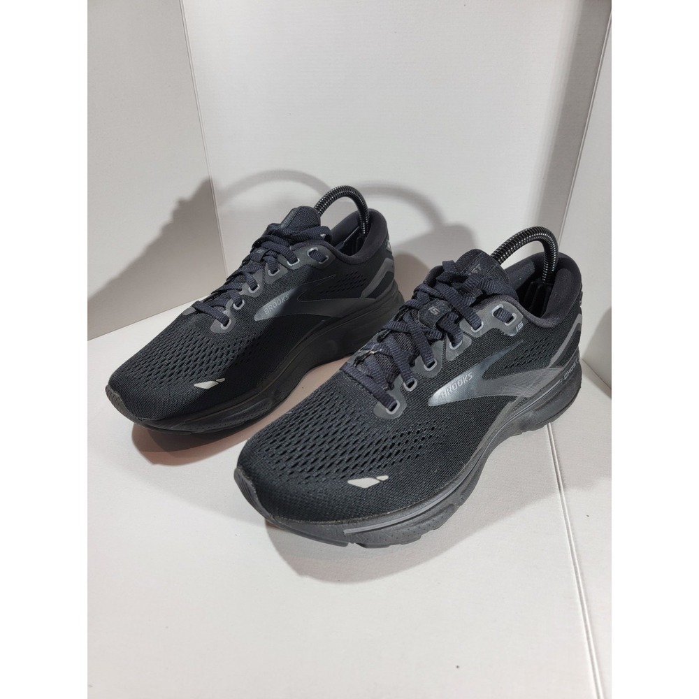 BROOKS GHOST 15 BLACK SNEAKERS ATHLETIC RUNNING SHOES US WOMENS SIZE 8 WIDE(D)